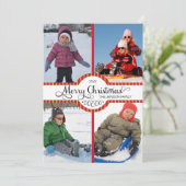 スクリプトメリークリスマスホリデー4枚の写真 シーズンカード (スタンド正面)