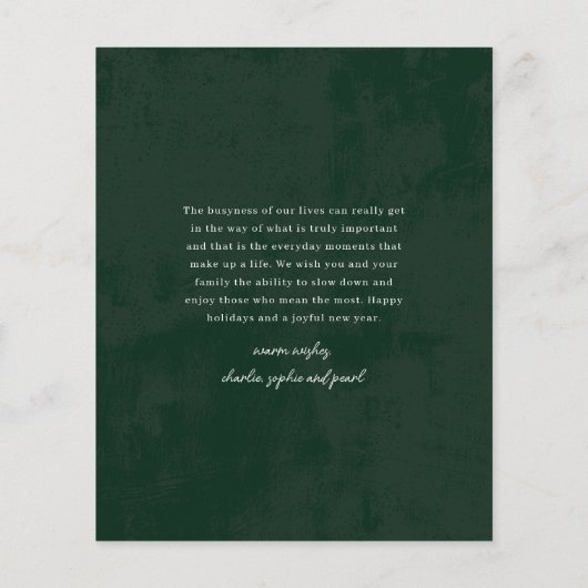 スクリプトメリークリスマス4写真バジェットホリデーカード (裏面)