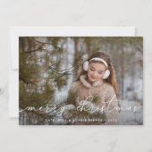スクリプトメリー |ホリデーフォトカード シーズンカード (正面)