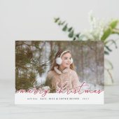 スクリプトメリー |ホリデーフォトカード シーズンカード (スタンド正面)