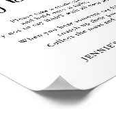 スクリプトモダンがベビーゲームを言わない ポスター (角)