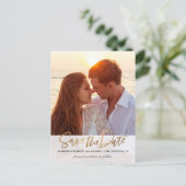 スクリプトモダンで日付を保存する ポストカード (スタンド正面)