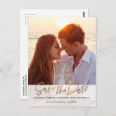 スクリプトモダンで日付を保存する ポストカード (正面/裏面)