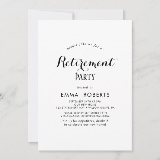 スクリプトモダンの削除パーティの招待状 招待状 (正面)