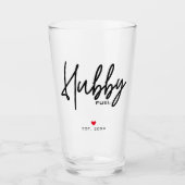 スクリプトモダンの夫カスタムの確立日 タンブラーグラス (正面)