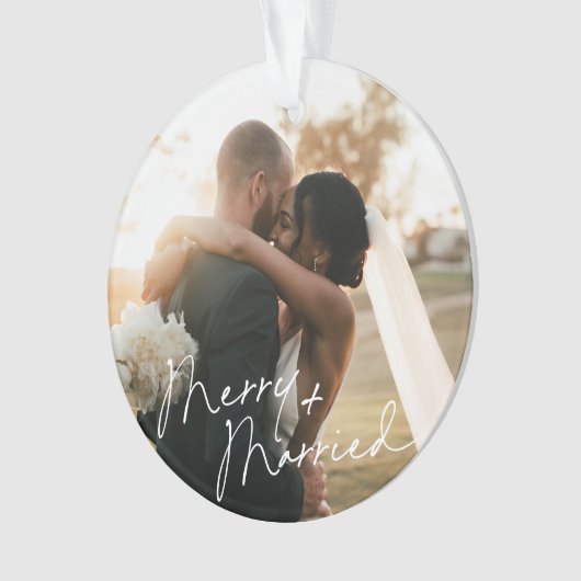 スクリプトモダンの新しい初めてのクリスマスオーナメント オーナメント (正面)