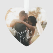 スクリプトモダンの新しい初めてのクリスマスオーナメント オーナメント (正面)