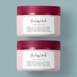 スクリプトモダンの最小限の材料リスト ラベル