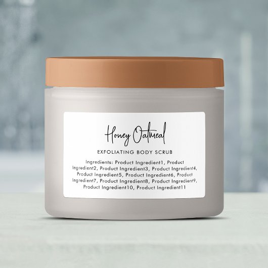 スクリプトモダンの最小限の材料リスト ラベル