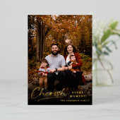 スクリプトモダンは常にフローラを大切にする 箔シーズンカード (立ち正面)