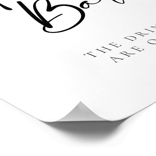 スクリプトモダンを開くバーの結婚数 ポスター (角)