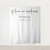 スクリプトモダンウェディングシャワーの背景 タペストリー (正面)