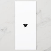 スクリプトモダンウェディングシャワーメニュー メニュー (裏面)