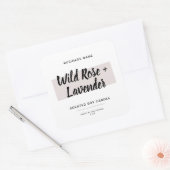 スクリプトモダンキャンドル包装正方形ステッカー スクエアシール (封筒)