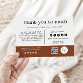 スクリプトモダンサンキューカードテンプレート、 サンキューカード