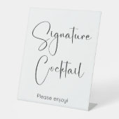 スクリプトモダンシグネチャカクテル 台座サイン (正面)