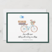 スクリプトモダンシックな水のカラー移動 案内状 (正面)