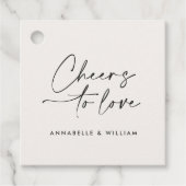 スクリプトモダンシックミニマルスを愛す結婚る応援 フェイバータグ (正面)