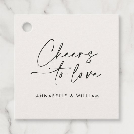 スクリプトモダンシックミニマルスを愛す結婚る応援 フェイバータグ (正面)