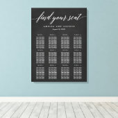 スクリプトモダンシーティングチャートキャンバスプリント キャンバスプリント (インサイチュ (ウッドフロア))