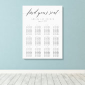 スクリプトモダンシーティングチャートキャンバスプリント キャンバスプリント (インサイチュ (ウッドフロア))