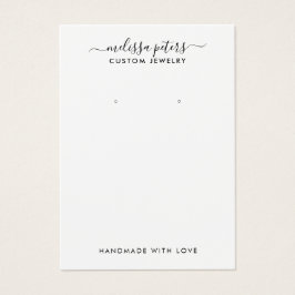 スクリプトモダンジュエリーイヤリングディスプレイカード