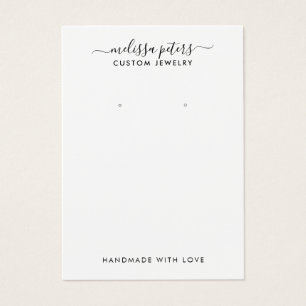 スクリプトモダンジュエリーイヤリングディスプレイカード