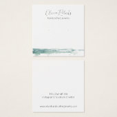 スクリプトモダンスタッドイヤリング表示カード (正面&裏面)