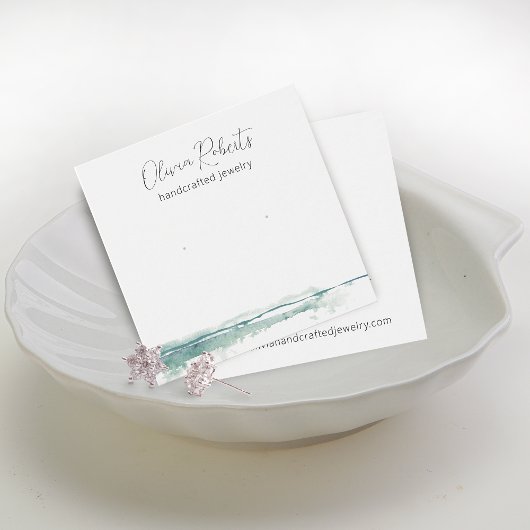 スクリプトモダンスタッドイヤリング表示カード