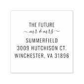 スクリプトモダンタイポグラフィカスタム セルフインキングスタンプ (デザイン)