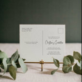 スクリプトモダンタイポグラフィフォト卒業はがき ポストカード