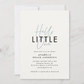 スクリプトモダンタイポグラフィhello little one (正面)