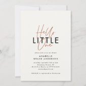 スクリプトモダンタイポグラフィhello little one (正面)