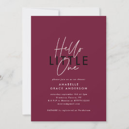 スクリプトモダンタイポグラフィhello little one