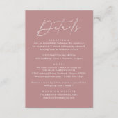 スクリプトモダンダスティバラ結婚の詳細 エンクロージャーカード (正面)