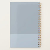 スクリプトモダンダスティブルーウィークリー月次プランナー プランナー手帳 (裏面)
