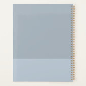 スクリプトモダンダスティブルーウィークリー月次プランナー プランナー手帳 (裏面)