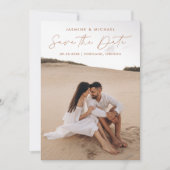 スクリプトモダンテラコッタQRコード2写真 セーブザデート (正面)