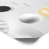 スクリプトモダンハッピーバースデーカスタムフォトギフト フォトプリント            (角)