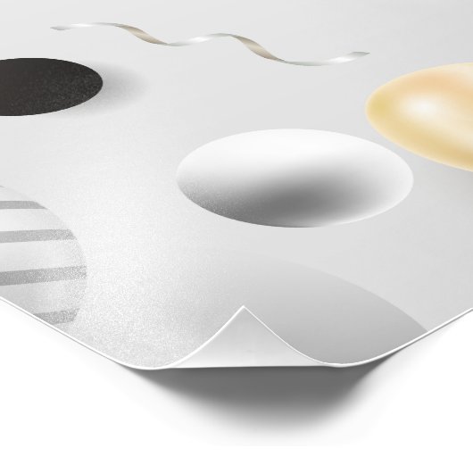 スクリプトモダンハッピーバースデーカスタムフォトギフト フォトプリント            (角)