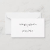 スクリプトモダンハートの結婚予算に感謝 ノートカード (裏面)