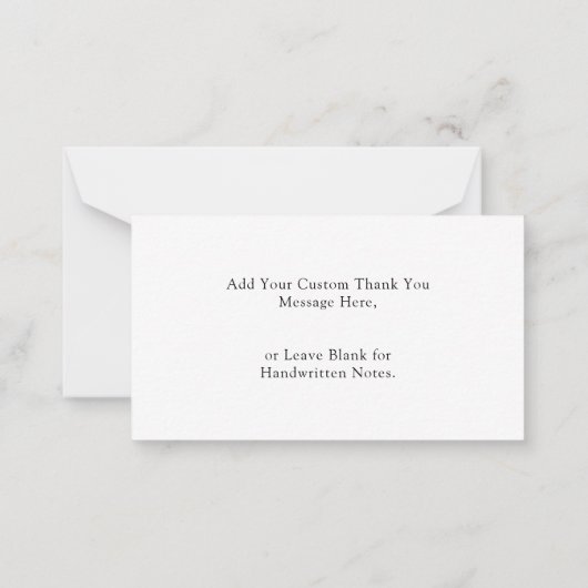 スクリプトモダンハートの結婚予算に感謝 ノートカード (裏面)