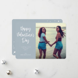 スクリプトモダンフォントハッピーバレンタインデー写真 シーズンカード