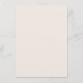 スクリプトモダンフォント結婚ズテラコッタ&クリーム エンクロージャーカード (裏面)