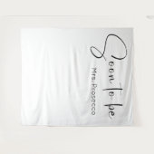 スクリプトモダンブライダルシャワーの背景 タペストリー (正面(横))