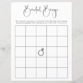 スクリプトモダンブライダルシャワービンゴゲーム (正面)