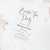 スクリプトモダンブライダルシャワーブライダルティーパーティー 招待状