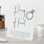 スクリプトモダンブライダルシャワーリングや輪狩り 台座サイン (インサイチュ)