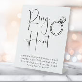 スクリプトモダンブライダルシャワーリングや輪狩り 台座サイン