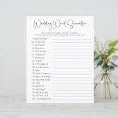 スクリプトモダンブライダルシャワーワードスクランブルゲーム (スタンド正面)